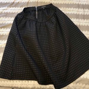 TOPSHOP black waffle knit midi skirt Size 8